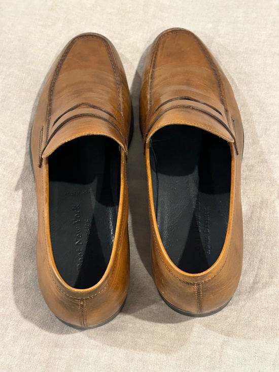 TO BOOT NEW YORK, ADAM DERRICK PENNY LOAFERS, TAN main image 6